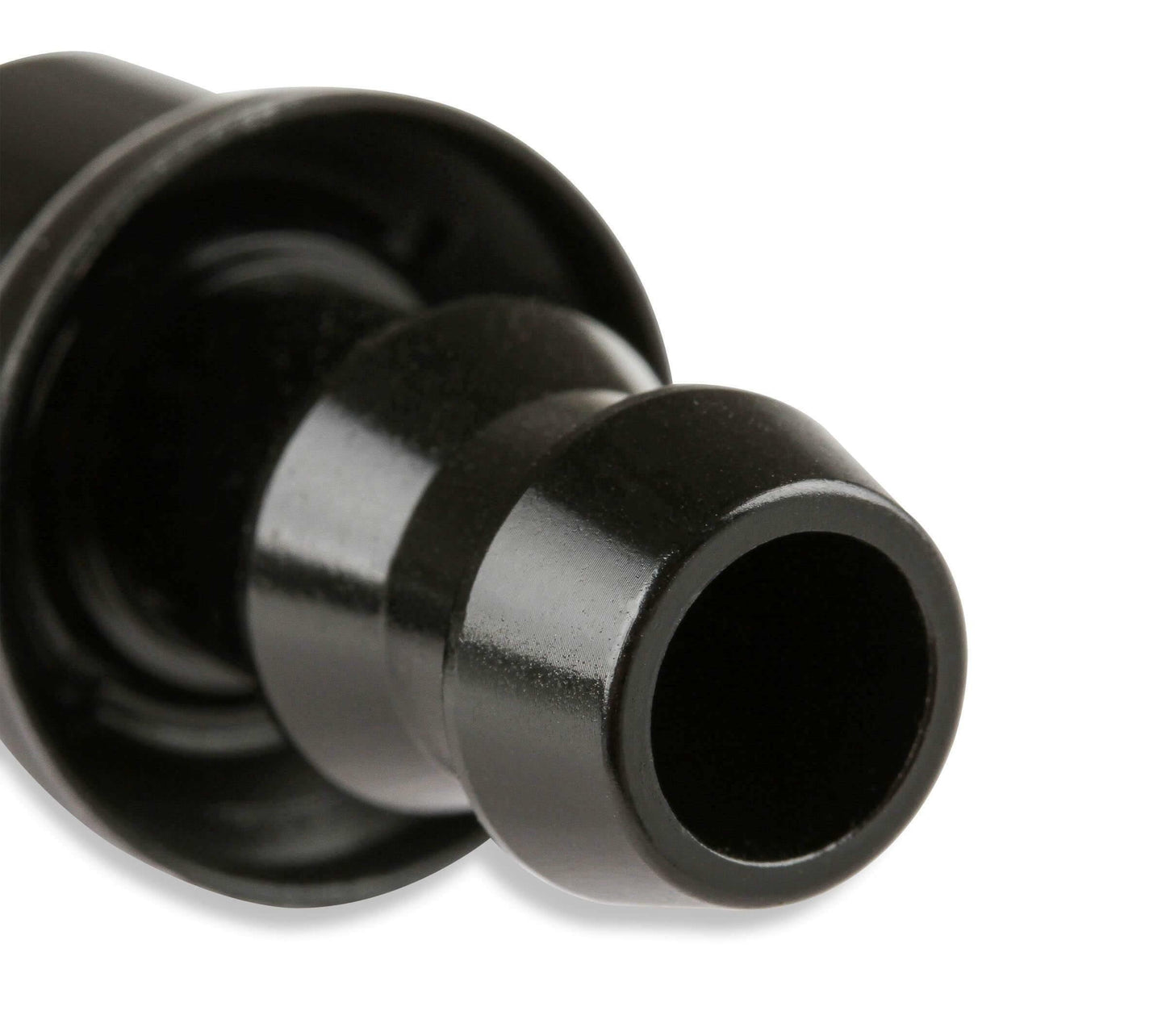 Mr. Gasket -10 AN 90 Degree Push-On Hose Ends - Black - 209010-BL