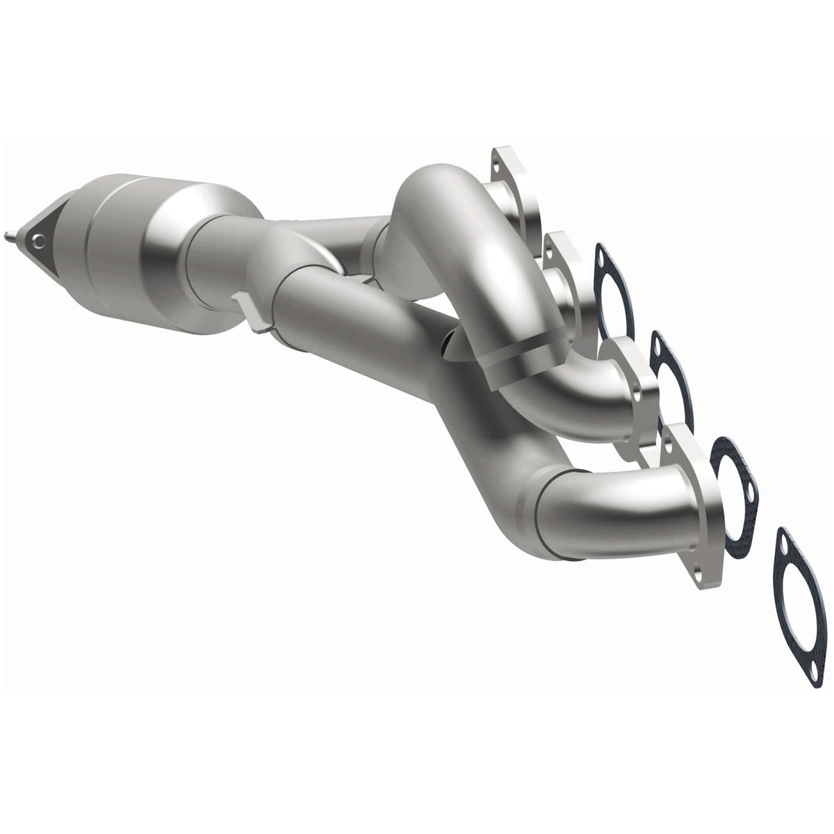 Catalytic Converter with Integrated Exhaust Manifold for HM Grade Federal / EPA Compliant Direct-Fit Manifold Catalytic
