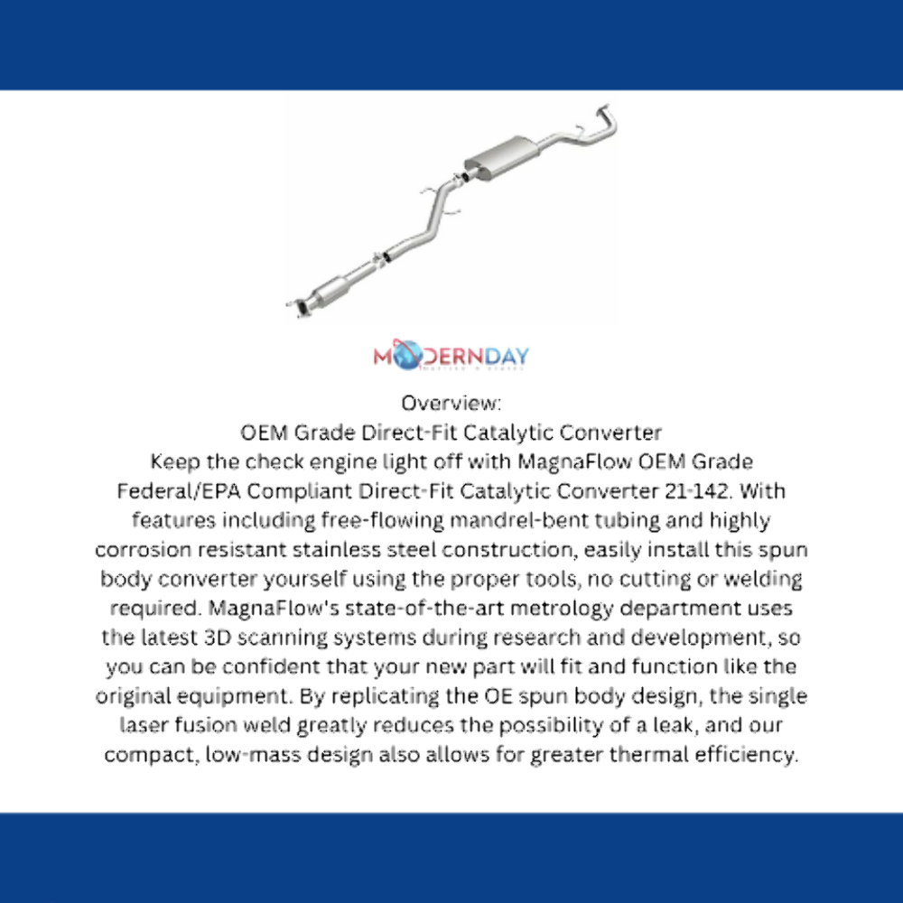 2017-2018 Hyundai Santa Fe Sport Direct-Fit Cat Converter 21-142 Magnaflow