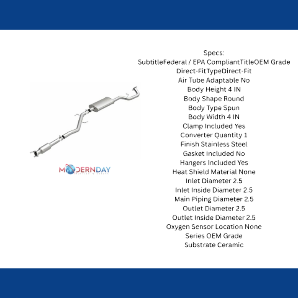 2017-2018 Hyundai Santa Fe Sport Direct-Fit Cat Converter 21-142 Magnaflow