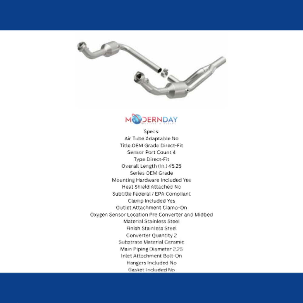 2010-2011 Jeep Wrangler Direct-Fit Catalytic Converter 21-458 Magnaflow