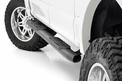Fits Ford F-150/F-150 Lightning (15-24) Oval Nerf Step Crew Cab Black 21005