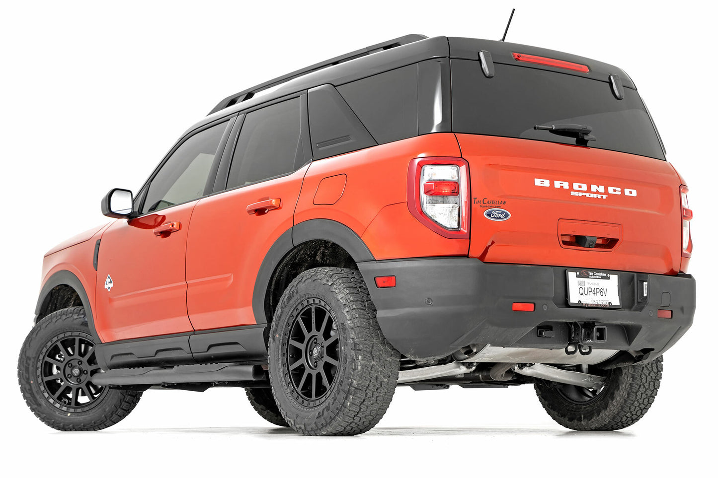 Fits Ford Bronco Sport 4WD (2021-2024) Oval Nerf Steps; Black; 21006