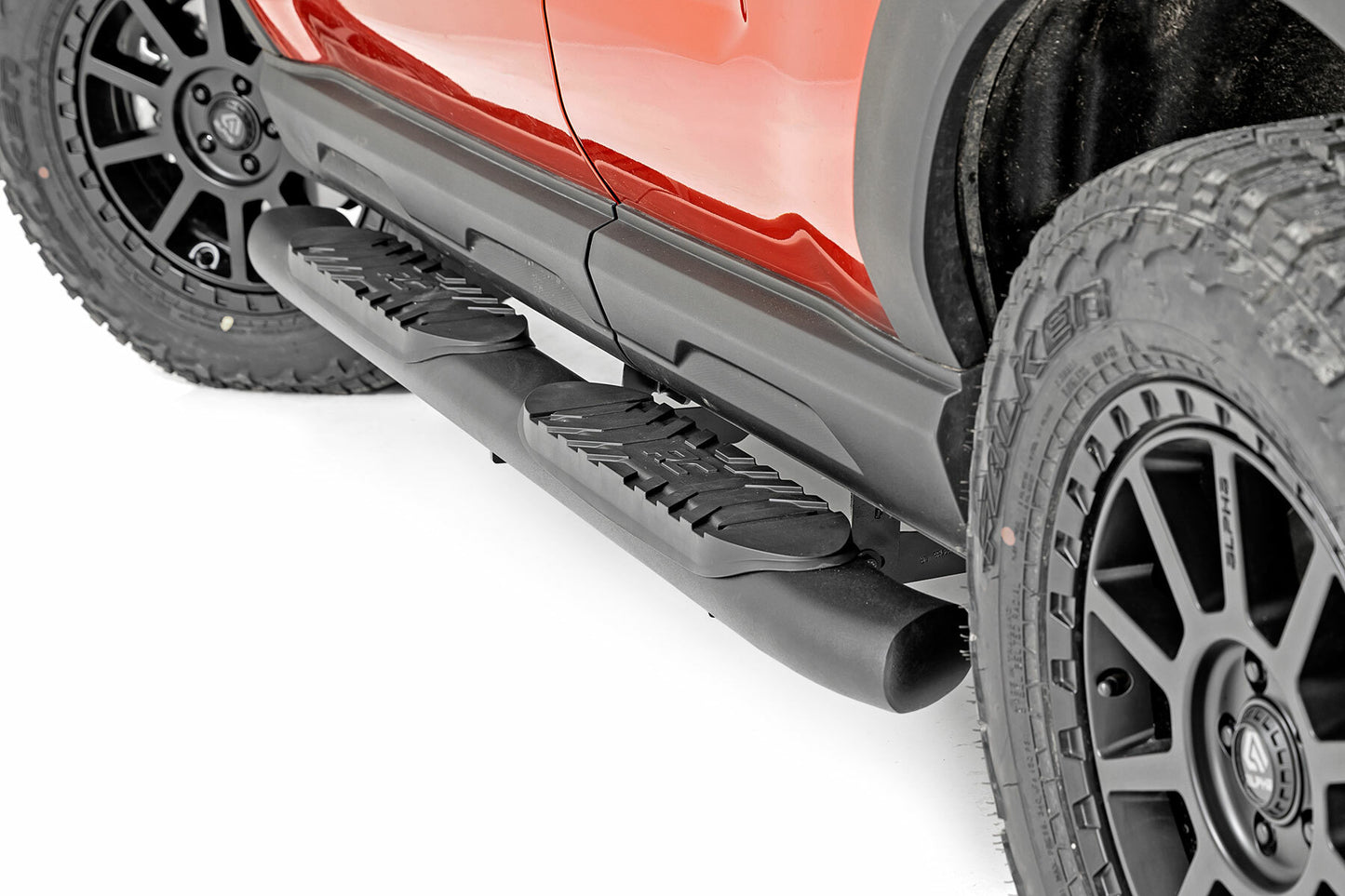 Fits Ford Bronco Sport 4WD (2021-2024) Oval Nerf Steps; Black; 21006