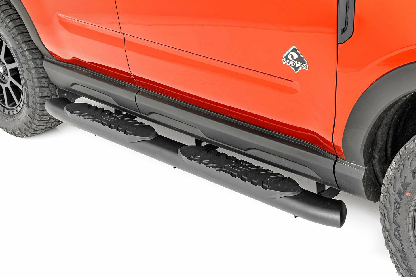 Fits Ford Bronco Sport 4WD (2021-2024) Oval Nerf Steps; Black; 21006