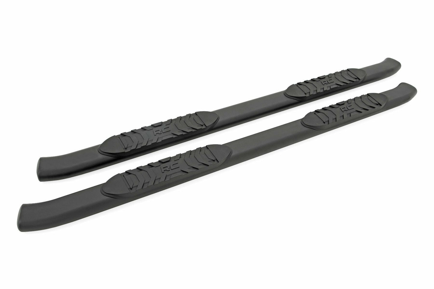 Fits Ford F-150 2WD/4WD (2009-2014) Oval Nerf Step; Crew Cab; Black; 21007