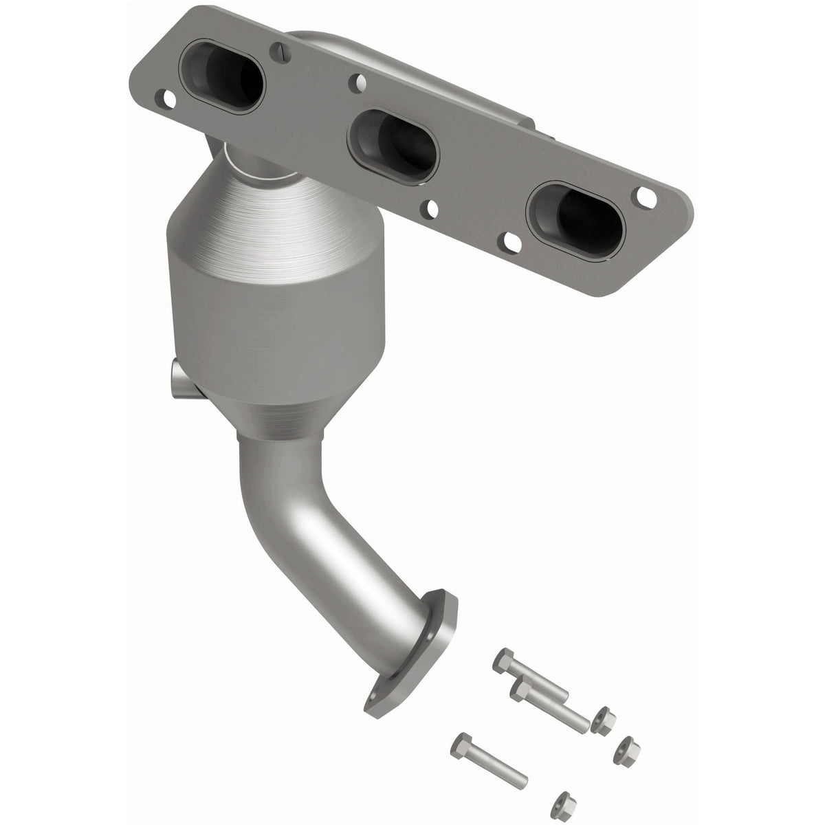 Catalytic Converter with Integrated Exhaust Manifold for HM Grade Federal / EPA Compliant Direct-Fit Manifold Catalytic