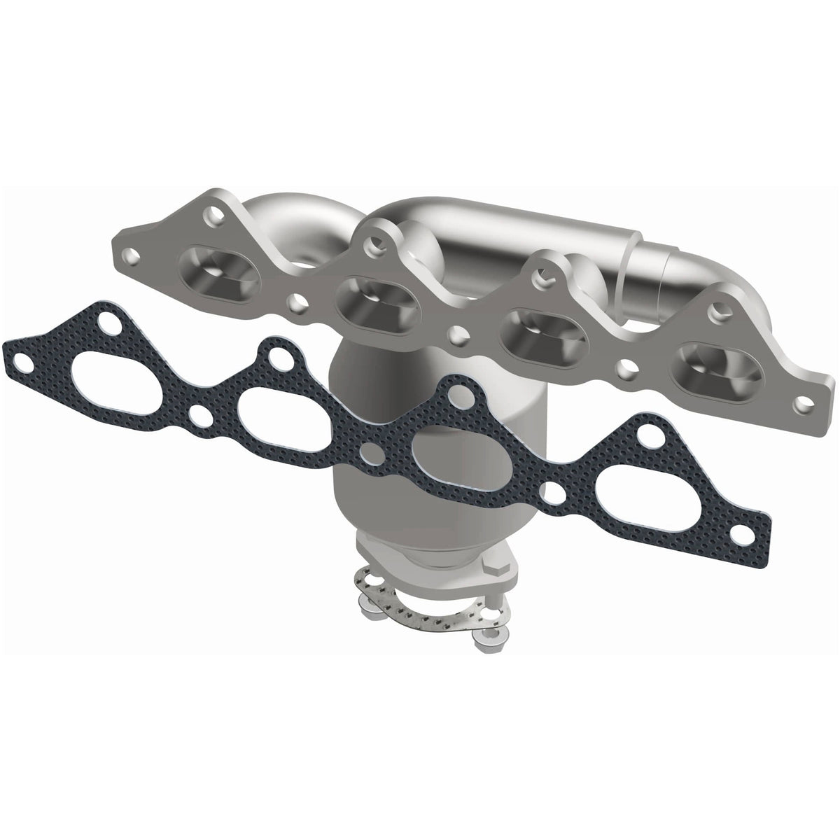 Catalytic Converter with Integrated Exhaust Manifold for HM Grade Federal / EPA Compliant Direct-Fit Manifold Catalytic