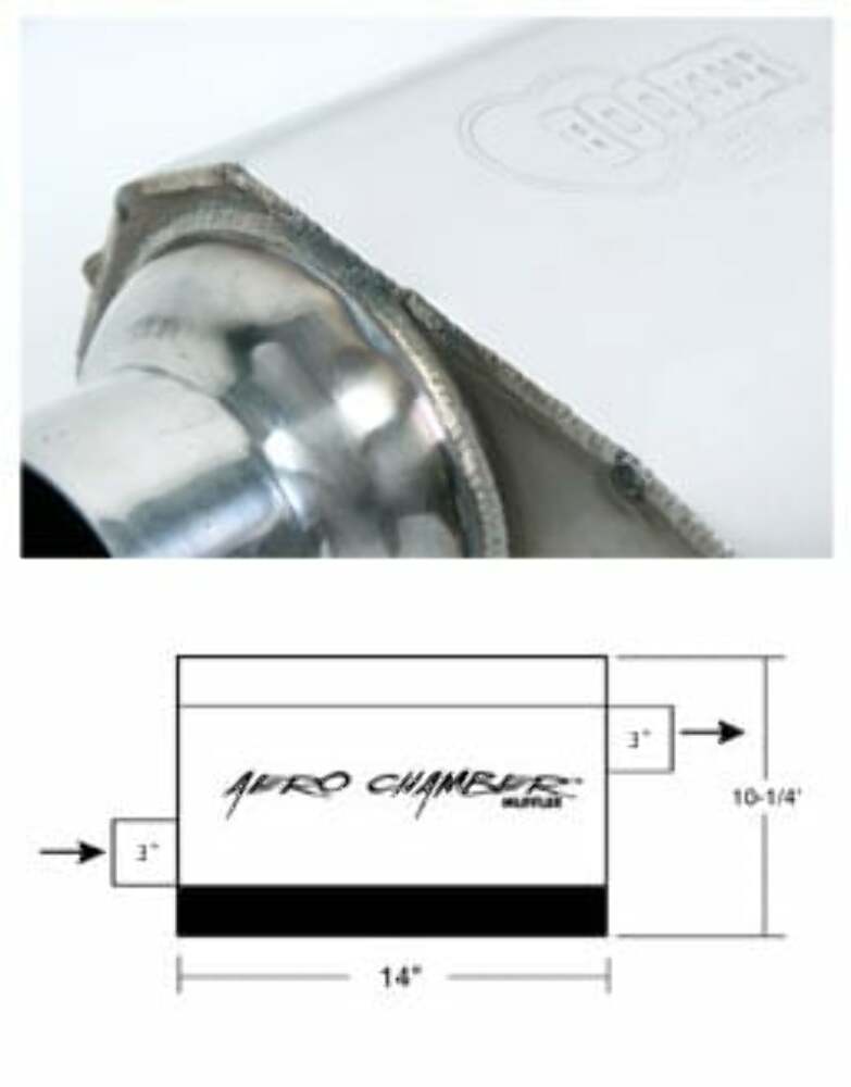 Hooker Aero Chamber Muffler 21530HKR