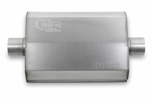 Single 2-1/2" Center Inlet, Single 2-1/2" Center Outlet, Hooker Muffler 21614HKR