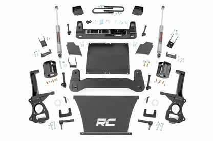 Fits Chevy Silverado 1500 2&4WD (2022-2024) 6" Lift Kit; Mono Leaf Rear; 21630