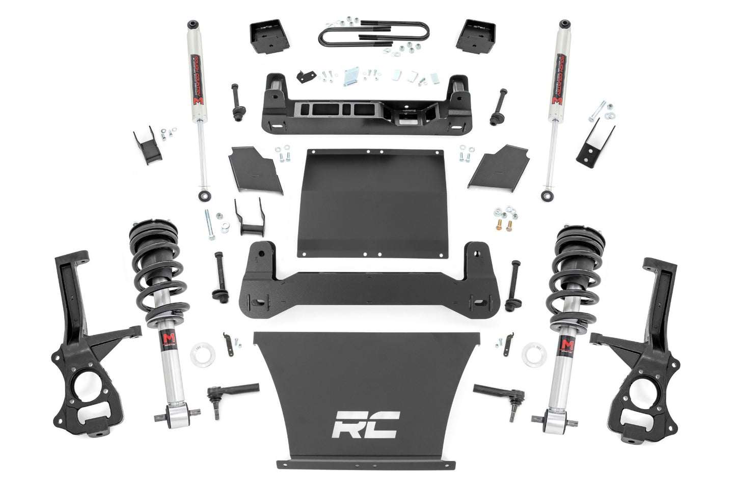 Fits Chevy Silverado 1500 (22-24) 6" Lift Kit Mono Leaf Rear M1 Struts/M1 21640