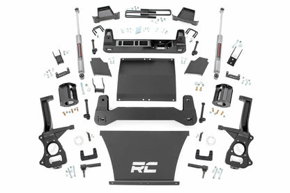 Fits Chevy Silverado 1500 2WD/4WD (2019-2024) 6 Inch Lift Kit; 21731
