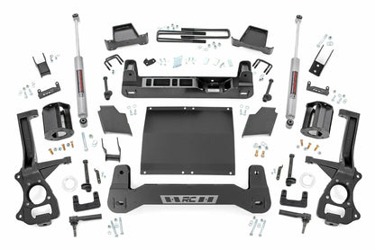 Fits Chevy Silverado 1500 2WD/4WD (2019-2024) 6 Inch Lift Kit; Diesel; 21731D