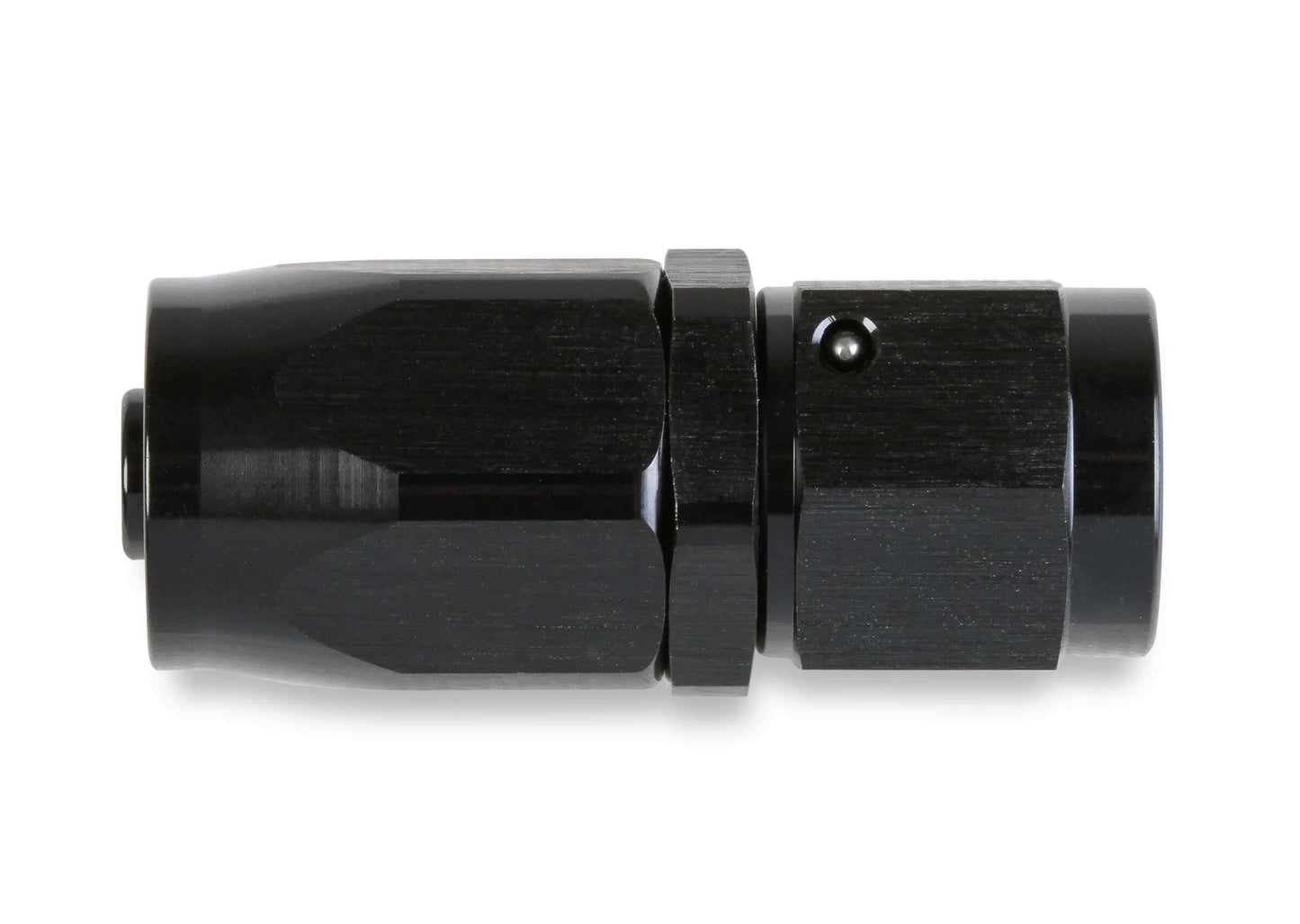 Mr. Gasket -8 AN Straight Swivel Hose End - Black - 220108-BL