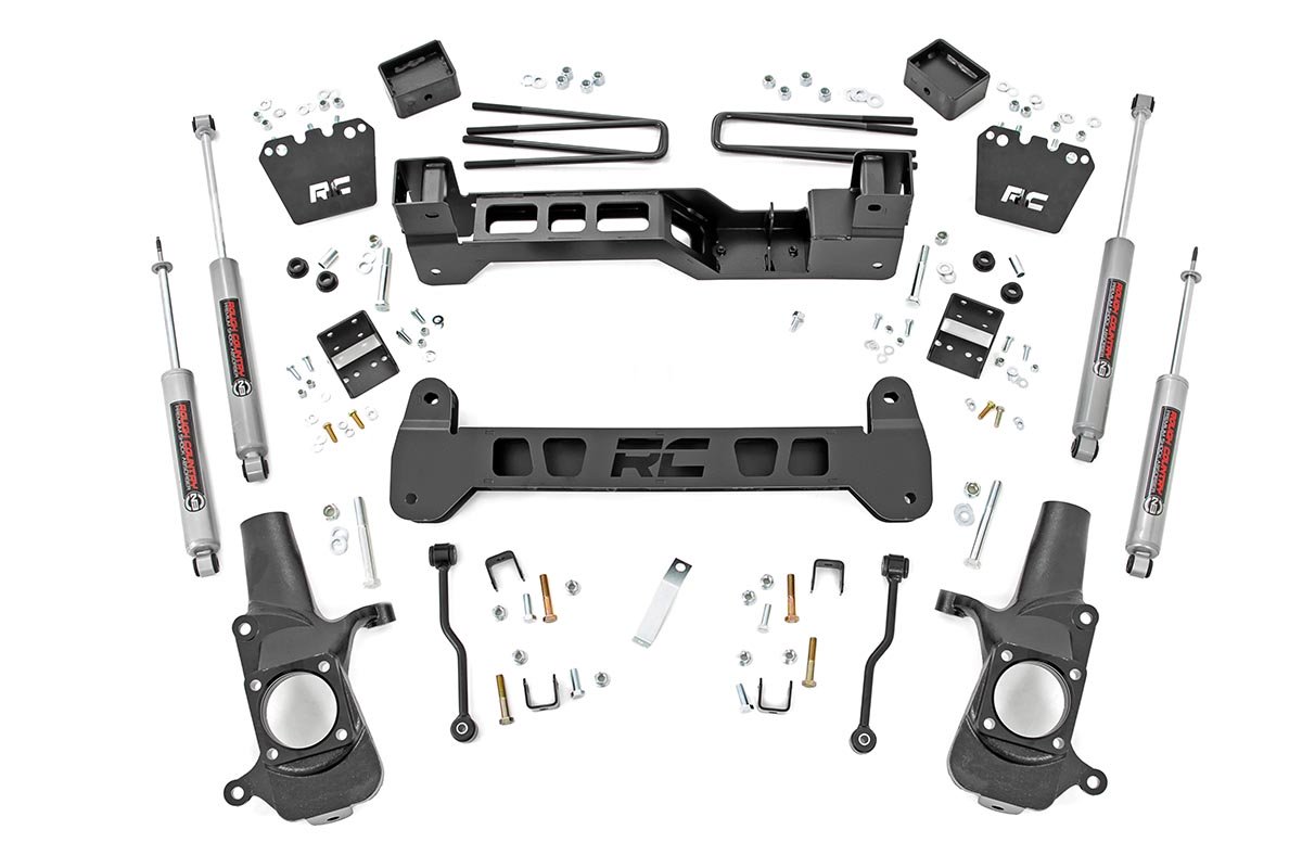 Fits Chevy Silverado & GMC Sierra 2500HD 2WD (2001-2010) 6 Inch Lift Kit; 220N3A