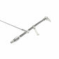 B&M Billet Aluminum/Stainless Steel Braided Dipstick - GM TH400 - 22166