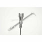 B&M Billet Aluminum/Stainless Steel Braided Dipstick - GM TH400 - 22166