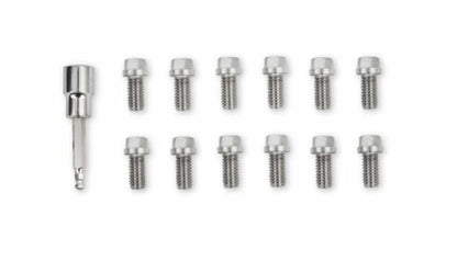 Mr. Gasket Headlock Locking Header Bolts - 3/8-16 x 3/4 Inch - Set of 12 - 2230G
