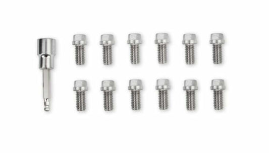 Mr. Gasket Headlock Locking Header Bolts - 3/8-16 x 3/4 Inch - Set of 12 - 2230G