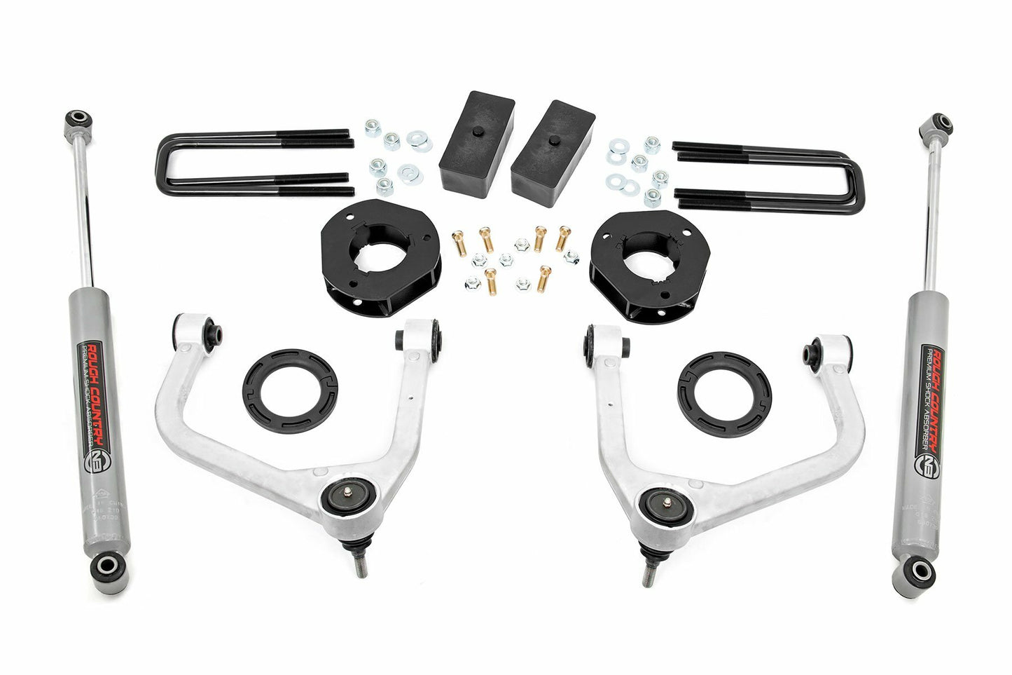 Fits GMC Sierra 1500 2WD/4WD (2019-2024) 3.5 Inch Lift Kit; 22630
