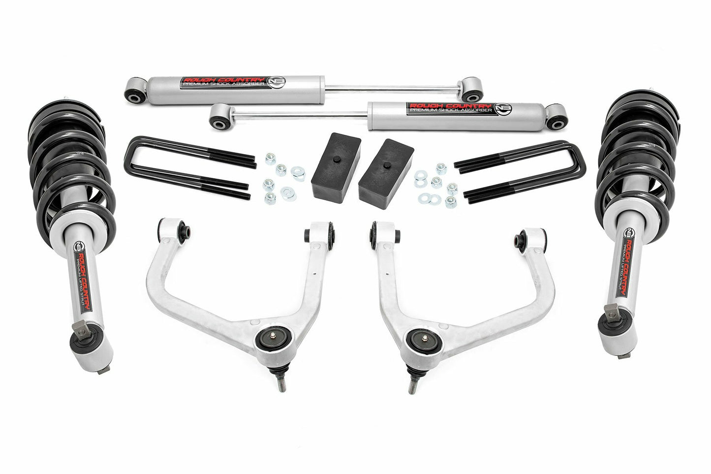 Fits GMC Sierra 1500 2WD/4WD (2019-2024) 3.5 Inch Lift Kit; N3 Struts; 22631