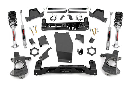 Fits Chevy/GMC 1500 (14-18 & Classic) 6" Lifit Kit; Cast Steel; N3 Struts; 22632