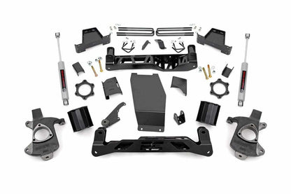 Fits Chevy/GMC 1500 4WD (14-17) 6 Inch Lift Kit; Cast Steel; 22635