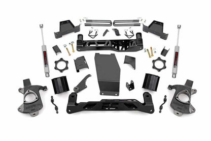Fits Chevy/GMC 1500 (14-18 & Classic) 6 Inch Lift Kit; Alum/Stamp Steel; 22731