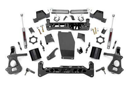 Fits Chevy/GMC 1500 4WD (14-18 & Classic) 7 Inch Lift Kit; Cast Steel; 22832