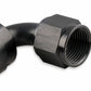 Mr. Gasket -8 AN 90 Degree Swivel Hose End - Black - 229008-BL