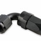 Mr. Gasket -8 AN 90 Degree Swivel Hose End - Black - 229008-BL