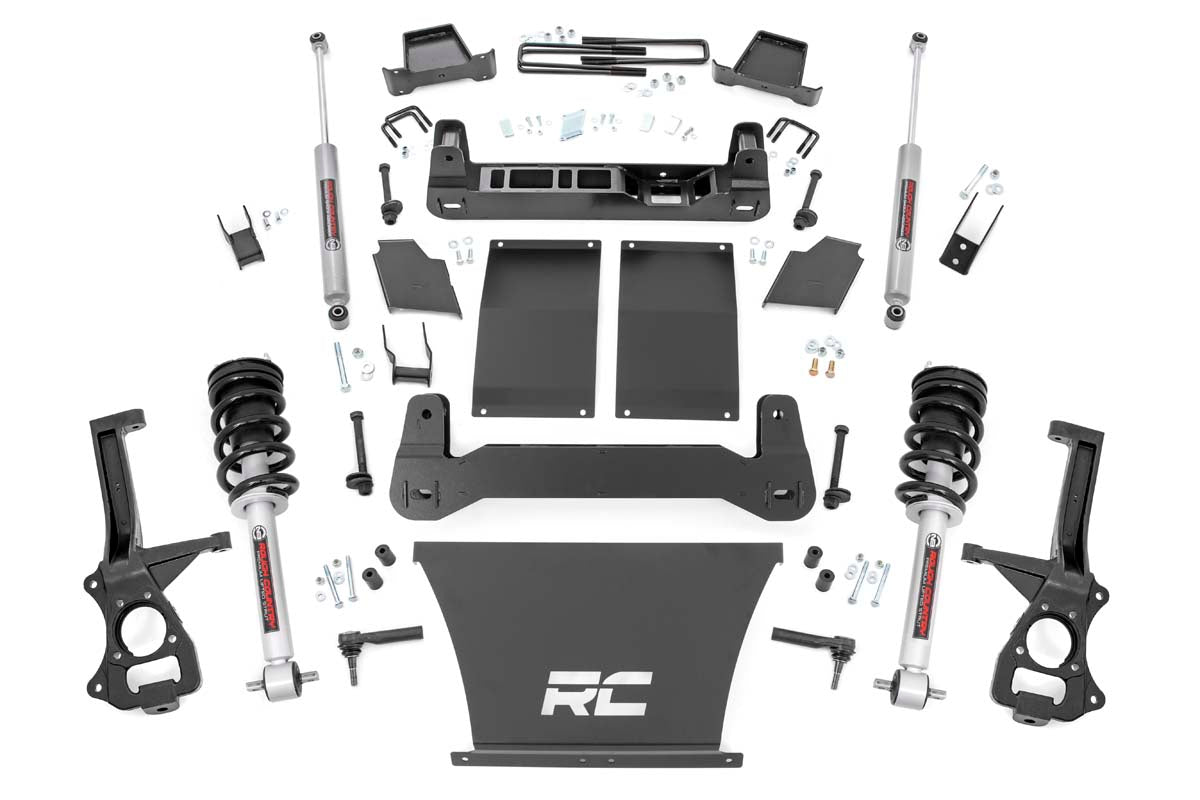 Fits GMC Sierra 1500 2WD/4WD (2019-2024) 6 Inch Lift Kit; N3 Struts; 22932