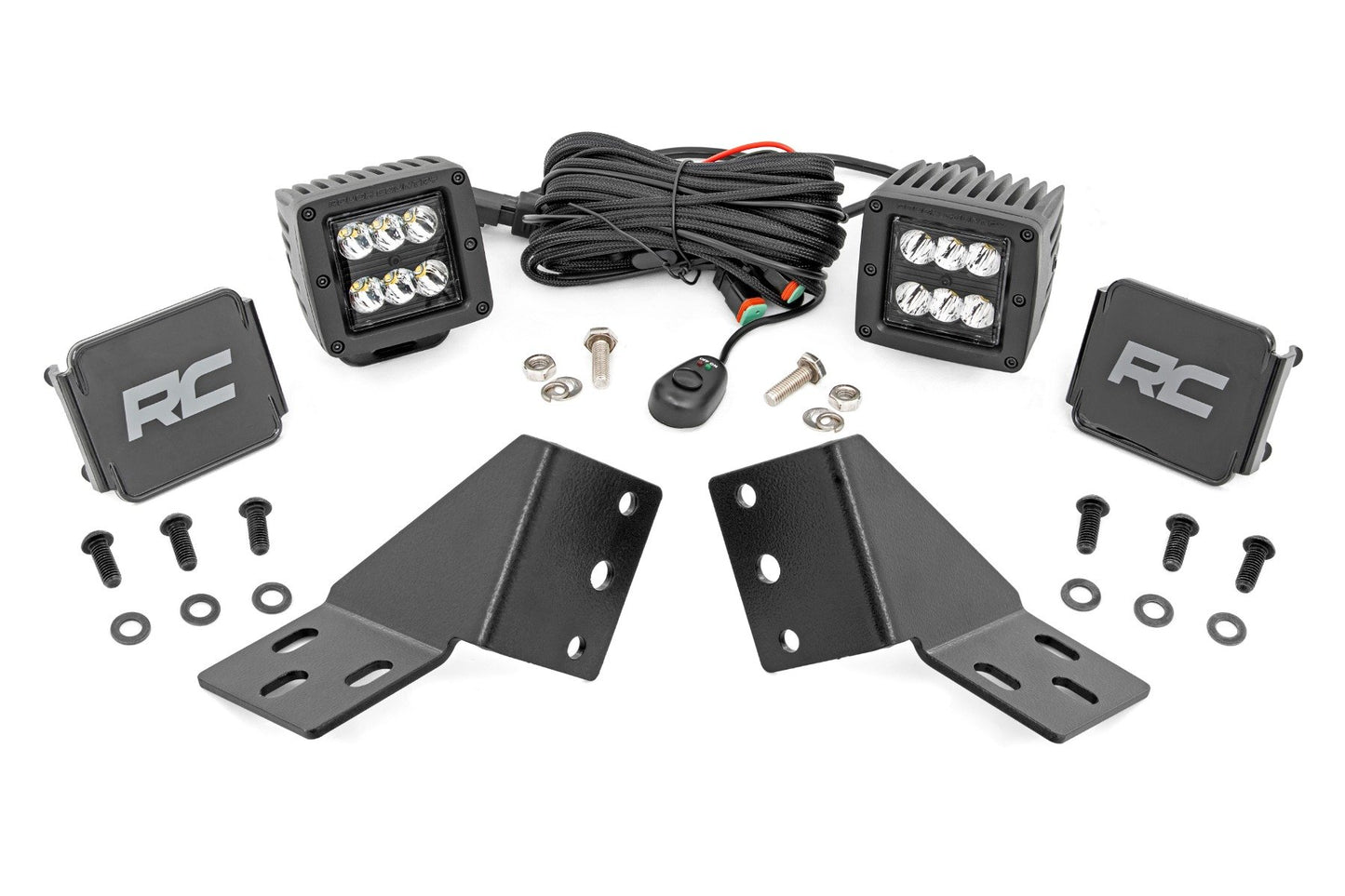 LED Light Kit - Rear Mount - 2" Black Pair - CFMOTO UFORCE U10 1000 PRO