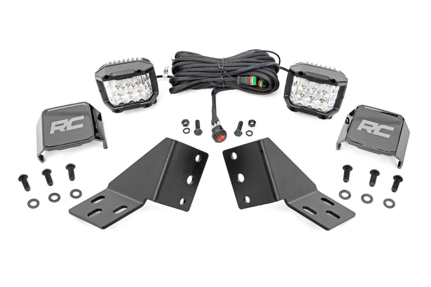 LED Light Kit - Rear Mount 3" Chrome Pair - Wide Angle-CFMOTO UFORCE U10 1000 PRO