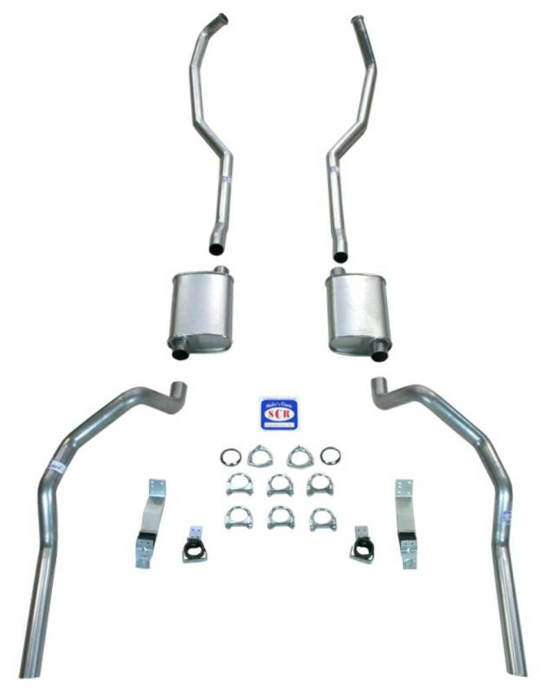 Fits 1967 - 1969 Camaro 2-1/2" Exhaust System with Big Block with Cast Iron Manifolds 23027