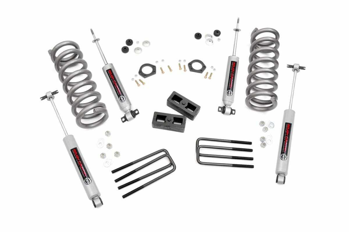 Fits Chevy C1500/K1500 Truck & SUV 2WD (1988-1999) 2 Inch Lift Kit; 230N3
