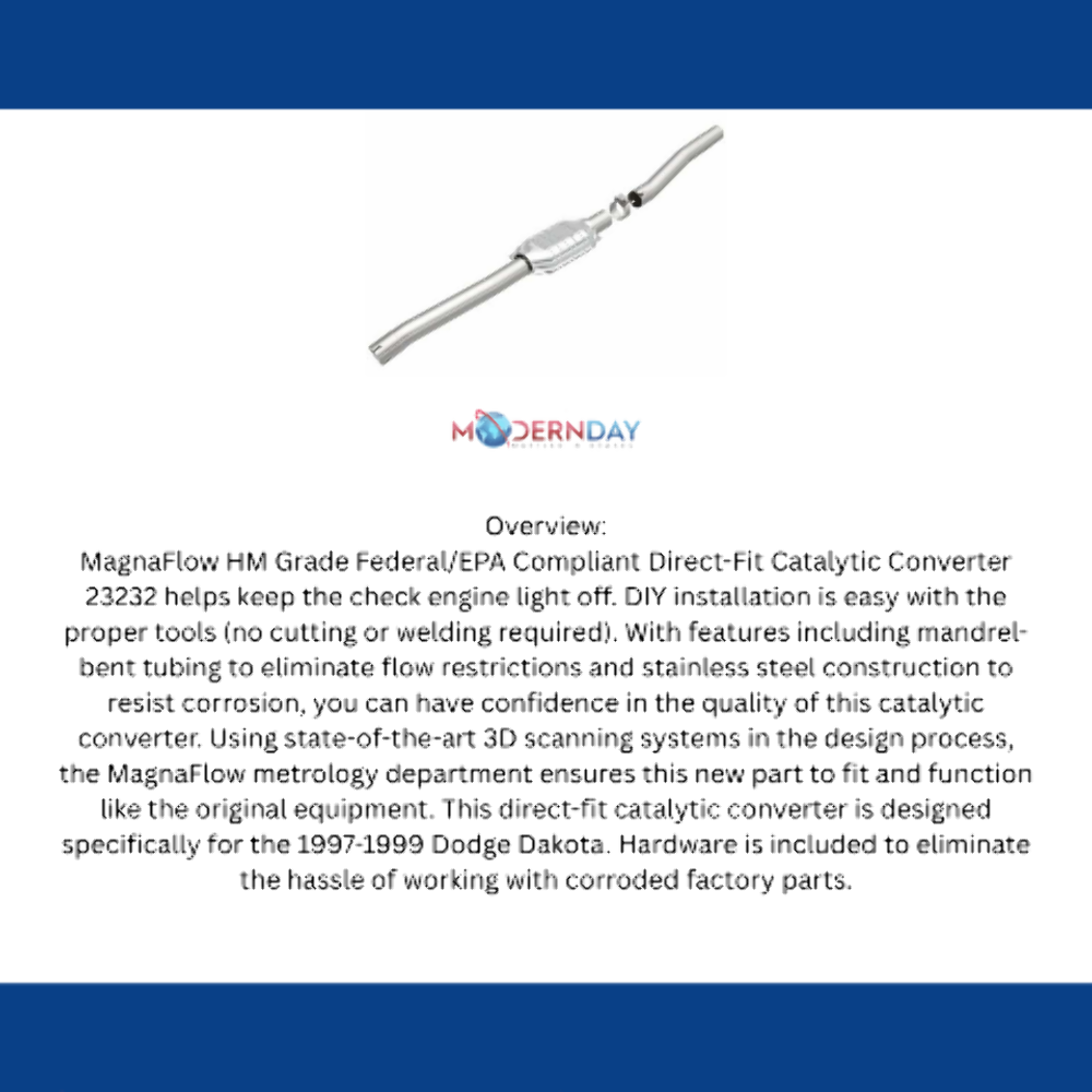 1996-1999 Dodge Dakota Direct-Fit Catalytic Converter 23232 Magnaflow
