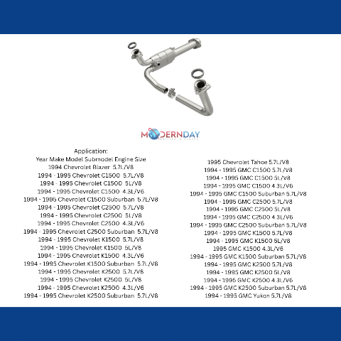 1994 Chevrolet Blazer Direct-Fit Catalytic Converter 23256 Magnaflow