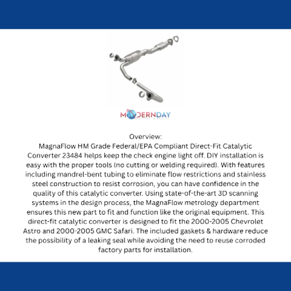 2000-2005 Chevrolet Astro Direct-Fit Catalytic Converter 23484 Magnaflow