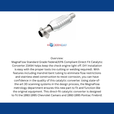 Catalytic Converter for 1993-1995 Chevrolet Camaro 3.4L MagnaFlow 23494