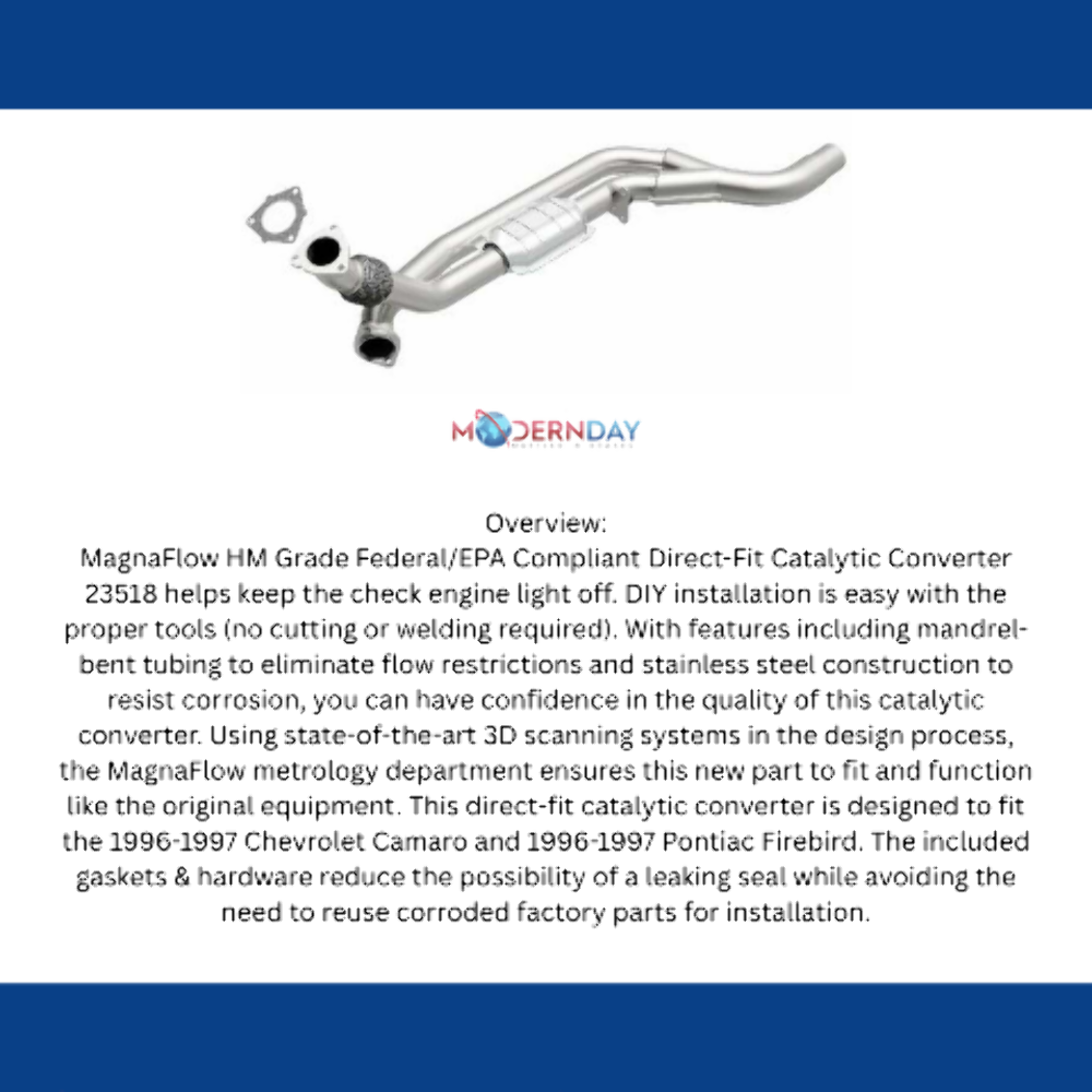 1996-1997 Chevrolet Camaro Direct-Fit Catalytic Converter 23518 Magnaflow