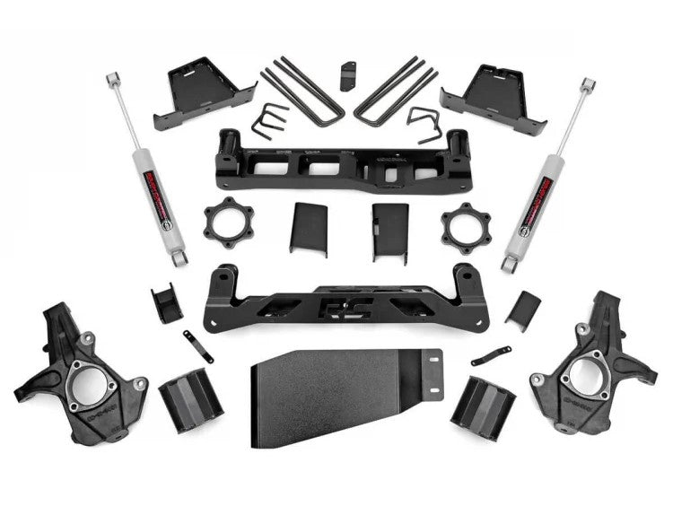 Fits Chevy Silverado & GMC Sierra 1500 4WD (2007-2013) 6 Inch Lift Kit; 23630