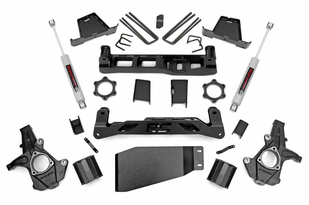 Fits Chevy Silverado & GMC Sierra 1500 4WD (2007-2013) 6 Inch Lift Kit; 23630