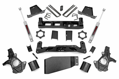 Fits Chevy Silverado & GMC Sierra 1500 4WD (2007-2013) 6 Inch Lift Kit; 23630