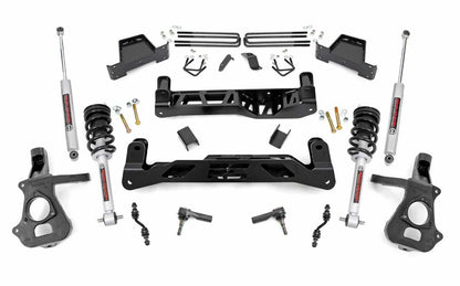 Fits Chevy/GMC 1500 (14-18 & Classic) 7" Lift Kit; Cast Steel; N3 Struts; 23733