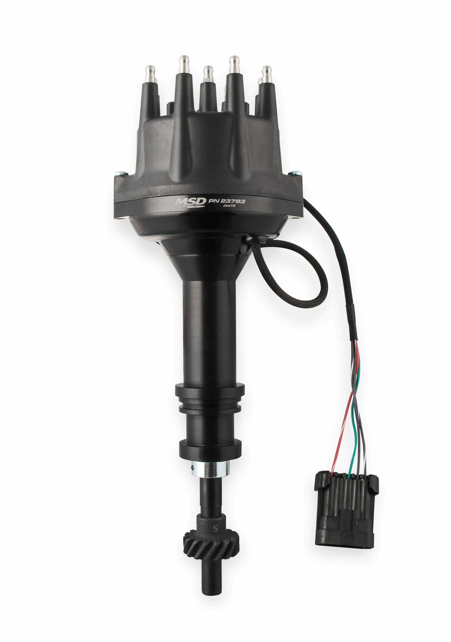 MSD Black, Ford 351C - 460 Dual Sync Distributor - 23793