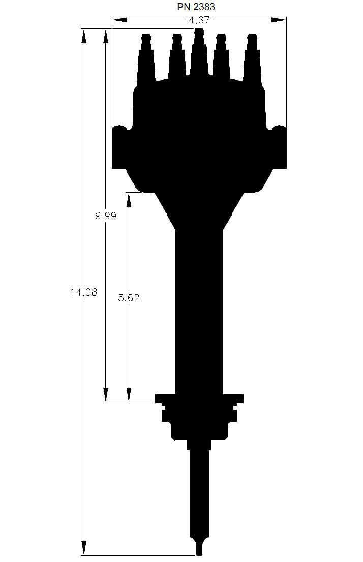 Chrysler 426, 440 Dual Sync Distributor - 2383