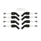 Spark Plug Wire Set Universal 8mm Silicone Spiro Pro 180? 350 ohm/ft Black 73065