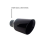 2.25" IDX4"X8" Double Wall Slant Cut Stainless Gloss Black Exhaust Tip 2408BK